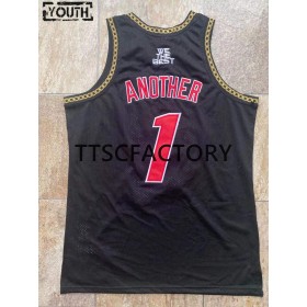 Maillot Basket Enfant Miami Heat ANOTHER 1 Retro Mitchellness Noir Swingman